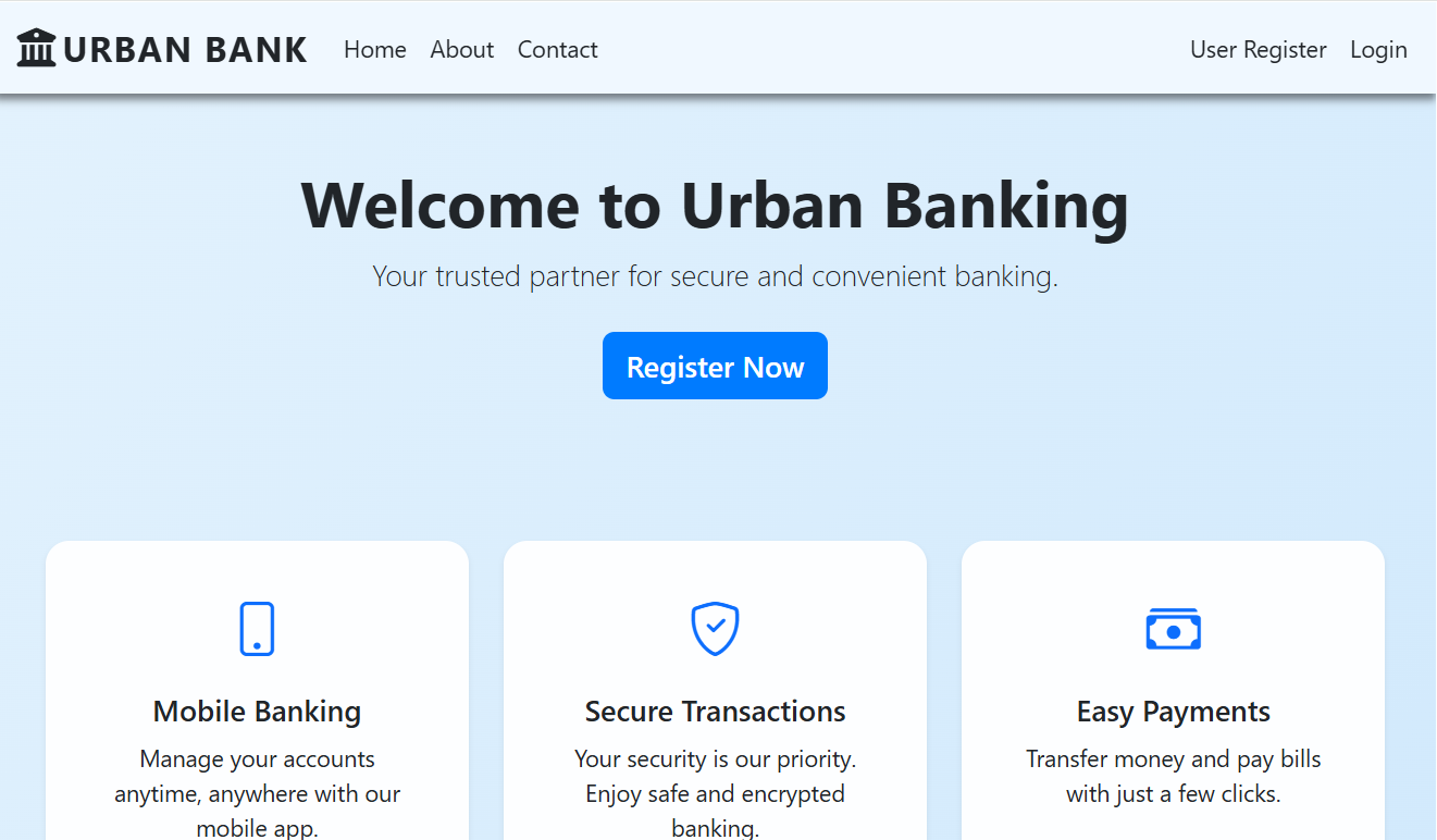 URBAN BANKING PLATFORM